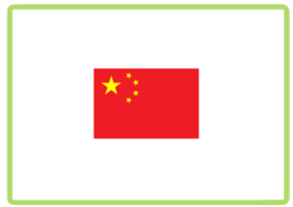 China vlag sticker