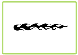 Vlammen sticker design 34