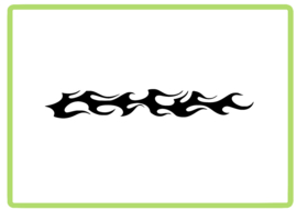 Vlammen sticker design 36