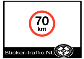 70 km sticker