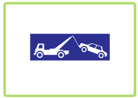 Wegslepen sticker