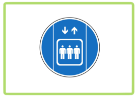 Lift gebruiken sticker