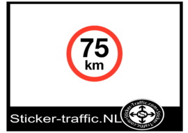 75 km sticker