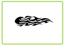Vlammen sticker design 57