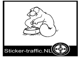 Simon cat design 13 sticker