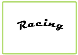 Racing rond sticker