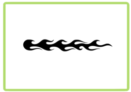Vlammen sticker design 40