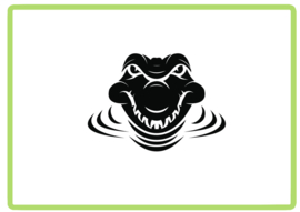 Krokodil sticker design 4