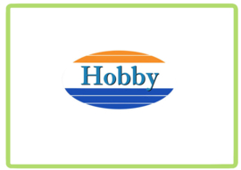 Hobby ovaal full colour caravan en camper sticker