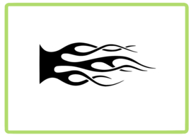 Vlammen sticker design 45