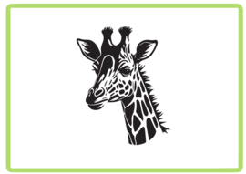 Giraffe sticker