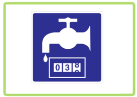 Watermeter sticker