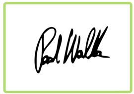 Paul Walker handtekening sticker