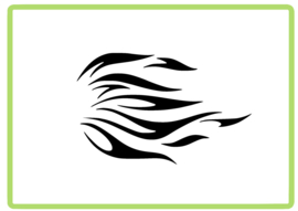 Vlammen sticker design 16