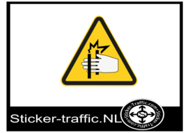 Knelgevaar sticker