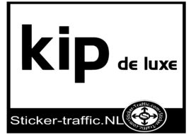 Kip de luxe sticker