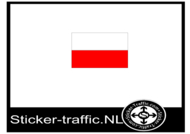 Poolse vlag sticker