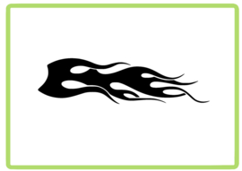 Vlammen sticker design 53