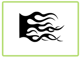 Vlammen sticker design 46