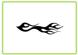 Vlammen sticker design 51