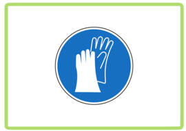 Handschoenen sticker