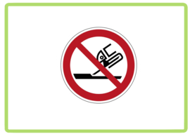 Slijper verboden sticker