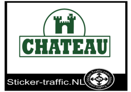 Chateau met logo full colour groen sticker