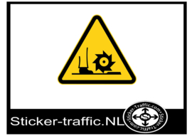 Voet kan gegrepen worden sticker