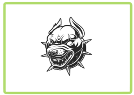 Pitbull sticker design 1