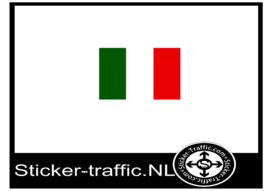 Italiaanse vlag sticker