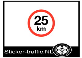 25 km sticker