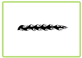 Vlammen sticker design 39