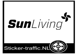 Sunliving caravan sticker