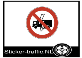 Niet wegrijden bij incident sticker