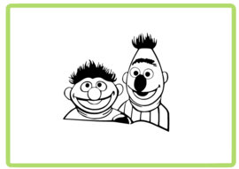 Sesamstraat sticker design 2