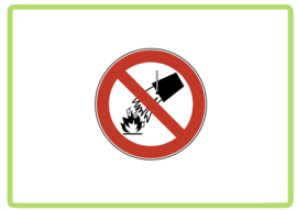 Blussen met water sticker
