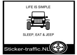 Life is simple sticker