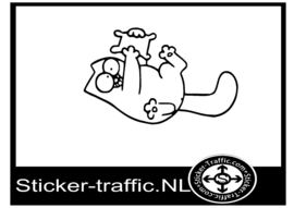 Simon cat design 5 sticker