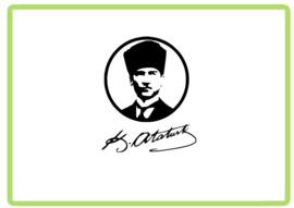 Ataturk imzali design 3 sticker