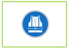 Veiligheidsvest sticker