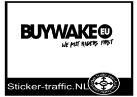 Buywake we put riders first sticker