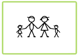 Happy family stick sticker design 4