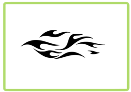 Vlammen sticker design 12