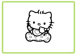 Hello Kitty sticker design 6