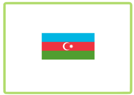 Azerbeidzjan vlag sticker
