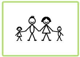 Happy family stick sticker design 5