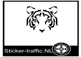 Tijger design 3 sticker