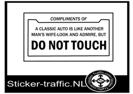 Do not touch sticker 17 cm