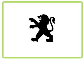Peugeot logo sticker