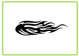 Vlammen sticker design 59